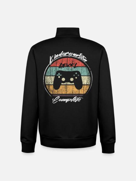 Kindergarten Level Complete Gamer - Unisex Organic Zip Sweatshirt von Stanley/Stella - Schwarz