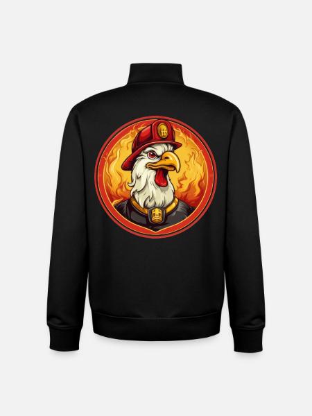 Hahn Fire Brigade - Unisex Organic Zip Sweatshirt by Stanley/Stella - black