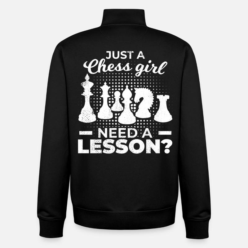 Chess player - Unisex Organic Zip Sweatshirt by Stanley/Stella - black
