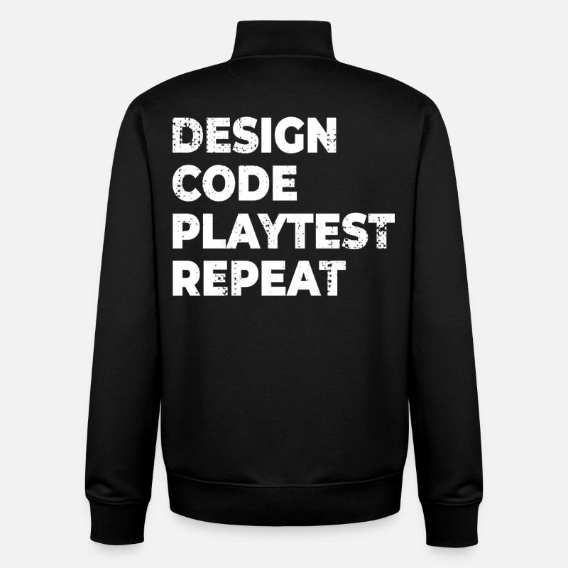 Spielentwicklung Progress - Unisex Organic Zip Sweatshirt von Stanley/Stella - Schwarz