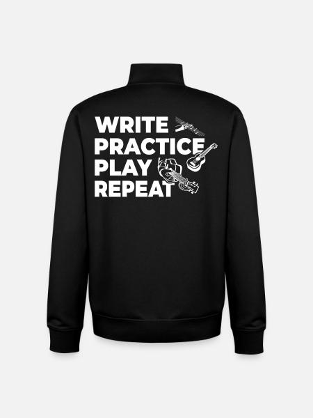 Motivation des joueurs de ukulélé - Sweat zippé unisexe en coton bio Stanley/Stella - noir