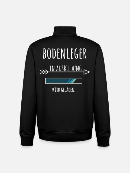Bodenleger Ausbildung Geschenk Beruf Handwerk - Unisex Organic Zip Sweatshirt von Stanley/Stella - Schwarz