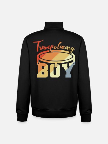Trampolin Junge - Unisex Organic Zip Sweatshirt von Stanley/Stella - Schwarz