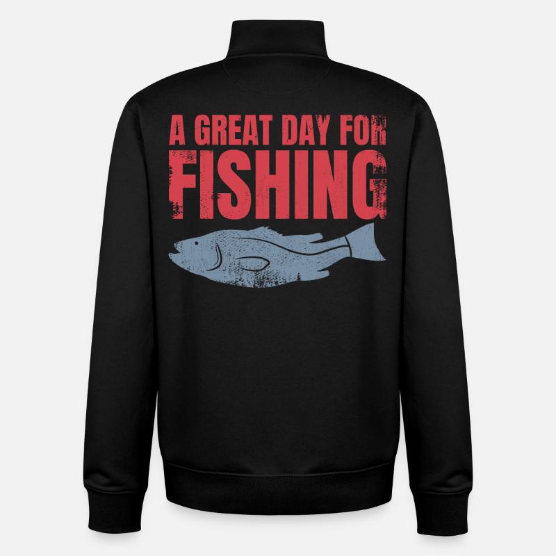 Angelspruch - Unisex Organic Zip Sweatshirt von Stanley/Stella - Schwarz