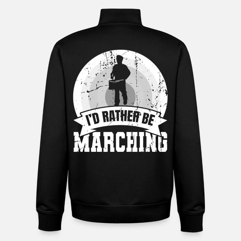 Lustiger Trommler Spruch - Unisex Organic Zip Sweatshirt von Stanley/Stella - Schwarz