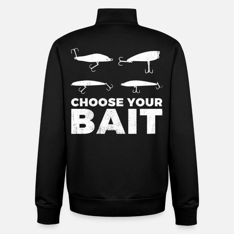Wähle Deinen Köder - Unisex Organic Zip Sweatshirt von Stanley/Stella - Schwarz