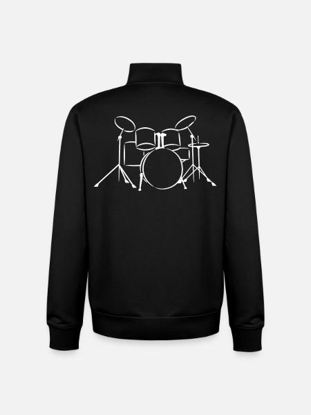 Percussion - Unisex Organic Zip Sweatshirt by Stanley/Stella - black