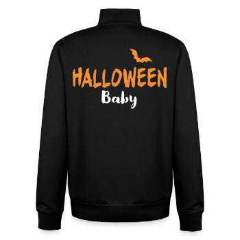 Halloween Baby Costume - Unisex Organic Zip Sweatshirt by Stanley/Stella - black - Back - AI Model Male 185 light (185cm)
