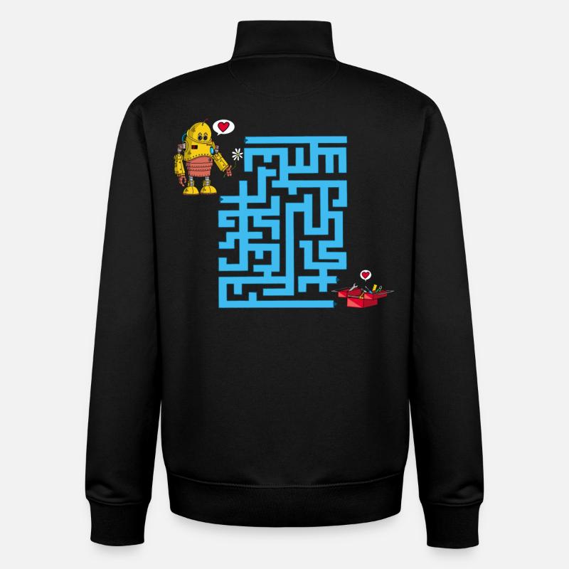 Das Labyrinth der Liebenden - Unisex Organic Zip Sweatshirt von Stanley/Stella - Schwarz