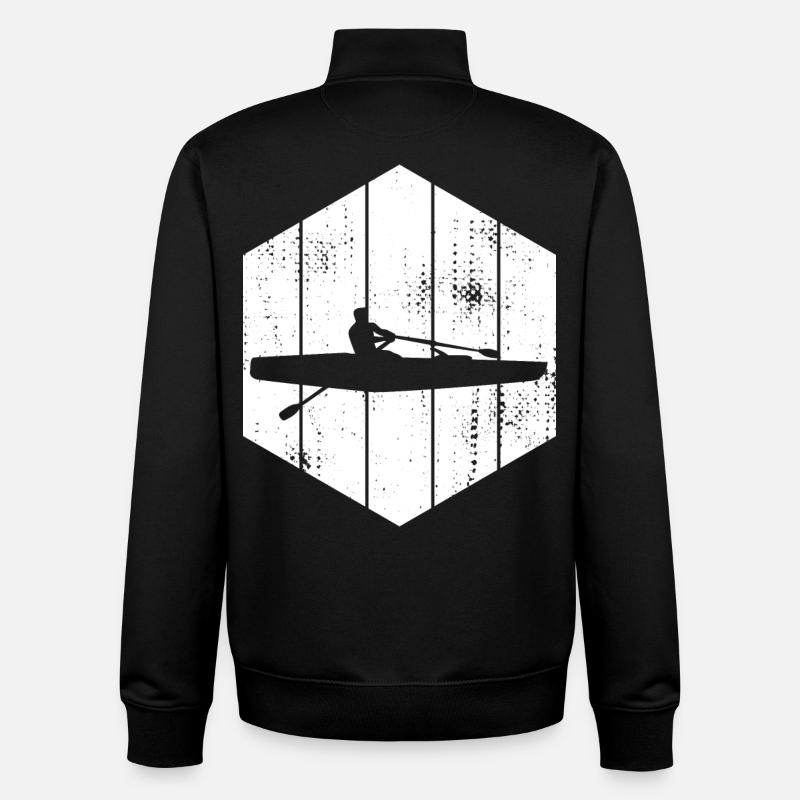 Skulls Rudern - Unisex Organic Zip Sweatshirt von Stanley/Stella - Schwarz