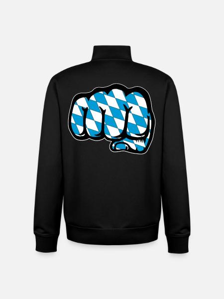 Bayern Flagge Faust Symbol - Unisex Organic Zip Sweatshirt von Stanley/Stella - Schwarz