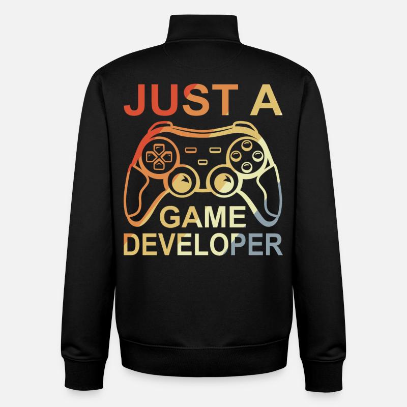 Game Developer - Unisex Organic Zip Sweatshirt by Stanley/Stella - black