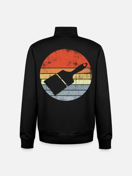 Painter, Varnisher, Brush - Unisex Organic Zip Sweatshirt by Stanley/Stella - black