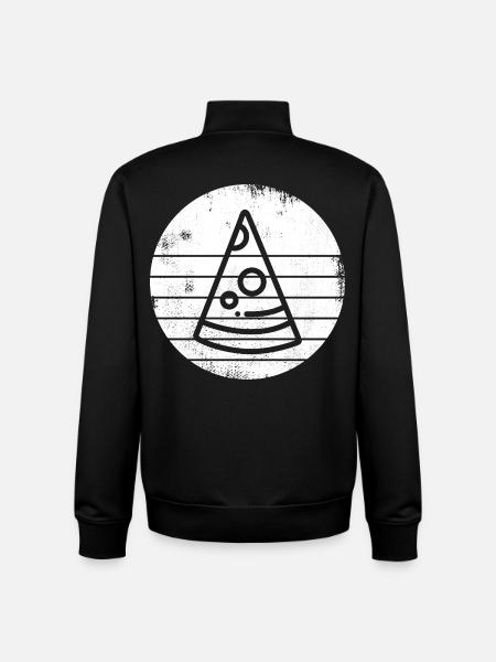 Pizza - Unisex Organic Zip Sweatshirt by Stanley/Stella - black