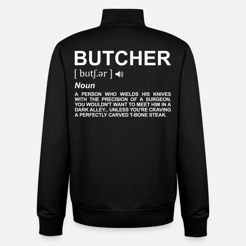 Definition Metzger - Unisex Organic Zip Sweatshirt von Stanley/Stella - Schwarz