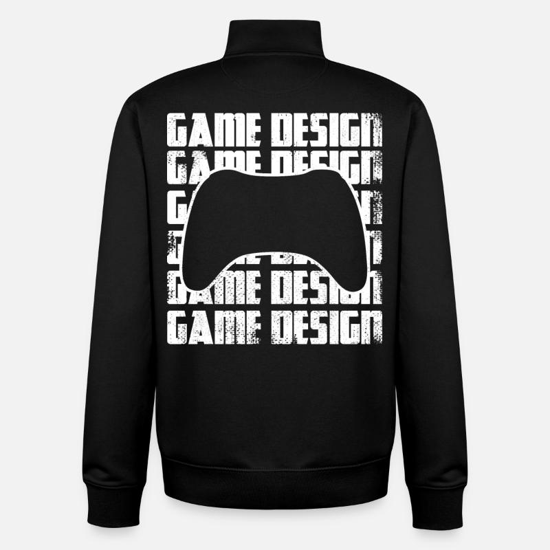 Game Designer - Unisex Organic Zip Sweatshirt by Stanley/Stella - black