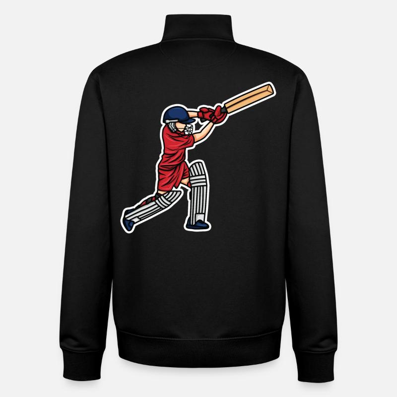 Enfant de cricket - Sweat zippé unisexe en coton bio Stanley/Stella - noir