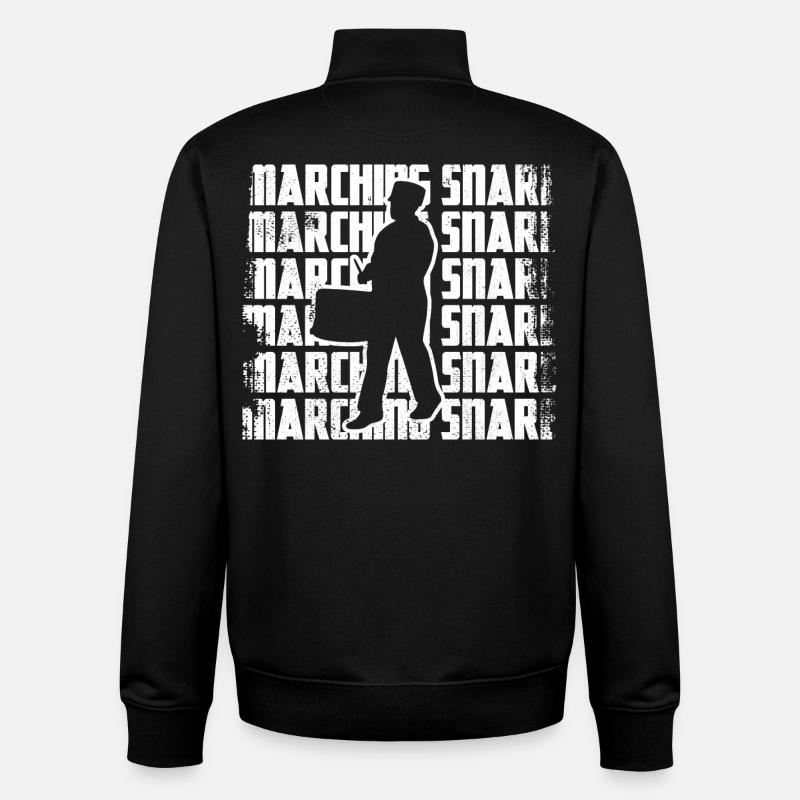 Lustiger Schnarrtrommler - Unisex Organic Zip Sweatshirt von Stanley/Stella - Schwarz