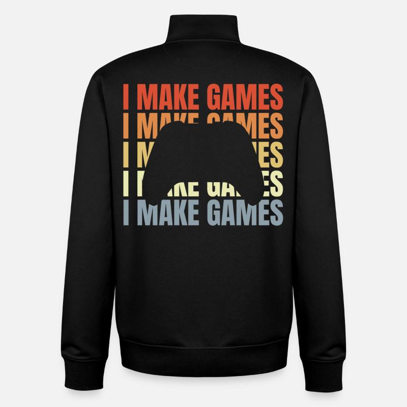 Game Developer Saying - Unisex Organic Zip Sweatshirt by Stanley/Stella - black