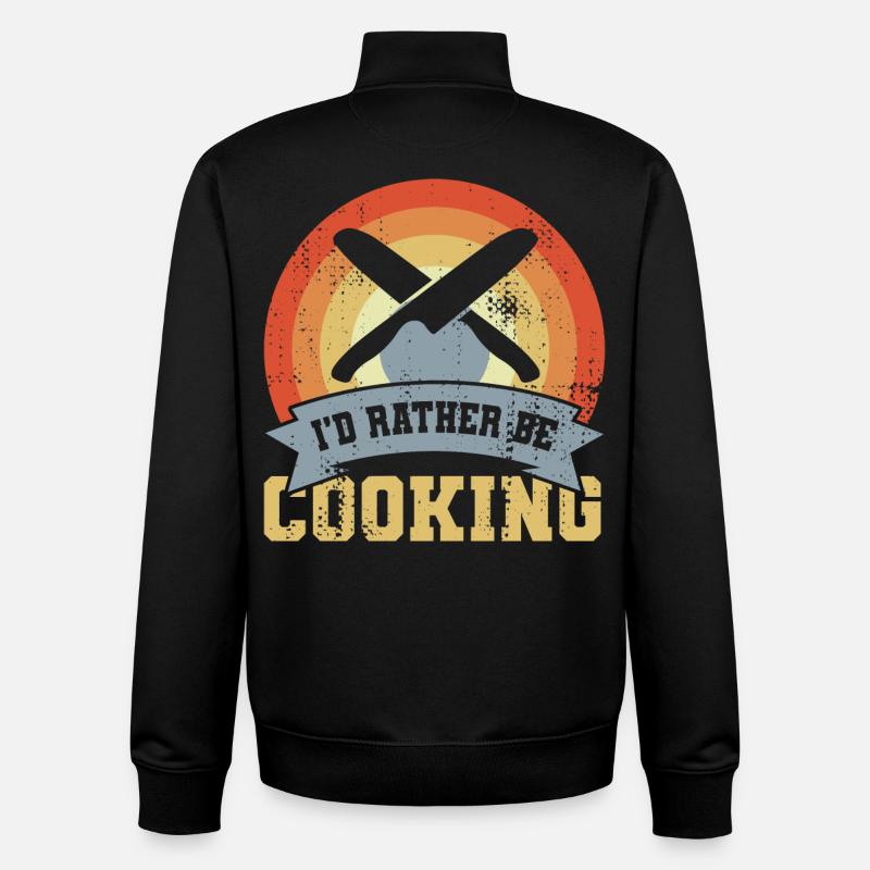 Recette - Sweat zippé unisexe en coton bio Stanley/Stella - noir