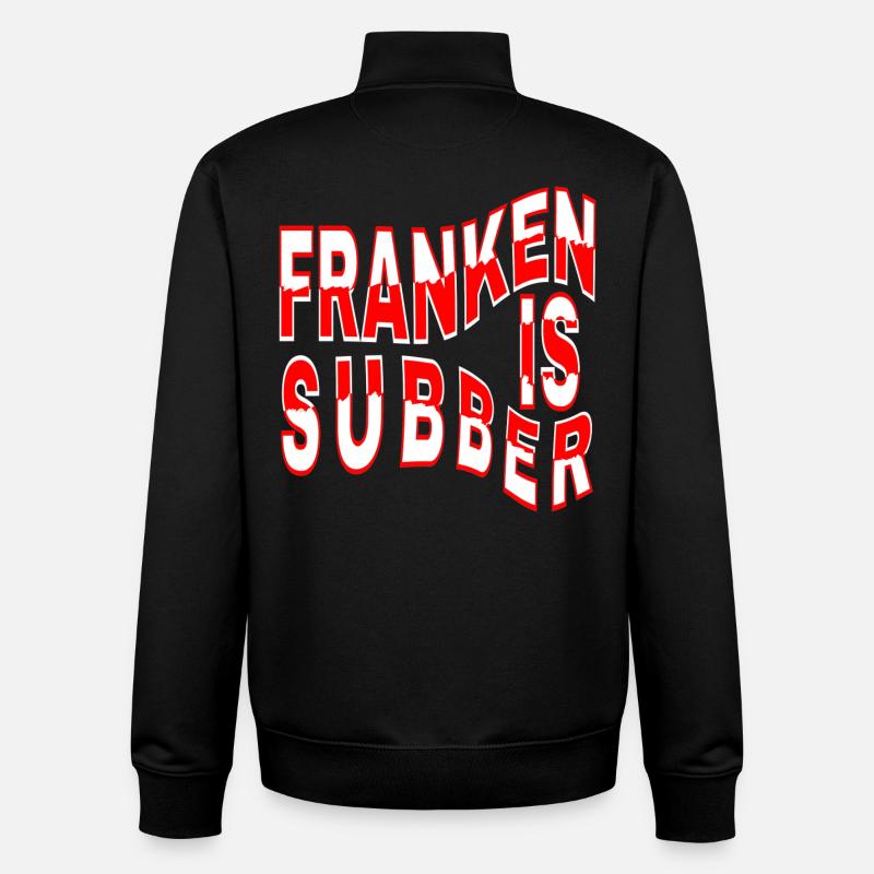 Franken is Subber - Franken ist Super - fei schee - Unisex Organic Zip Sweatshirt von Stanley/Stella - Schwarz