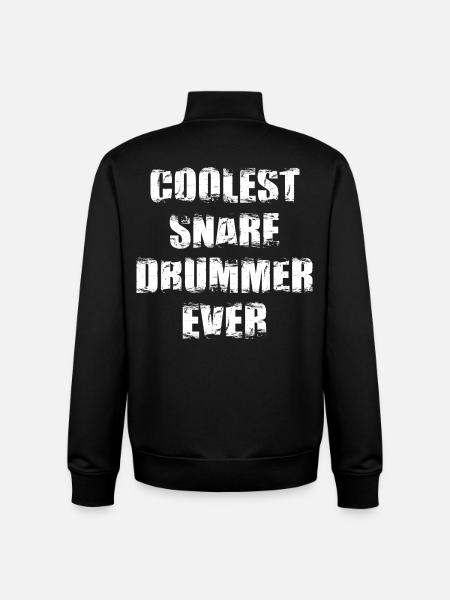 The coolest drummer ever - Unisex Organic Zip Sweatshirt by Stanley/Stella - black