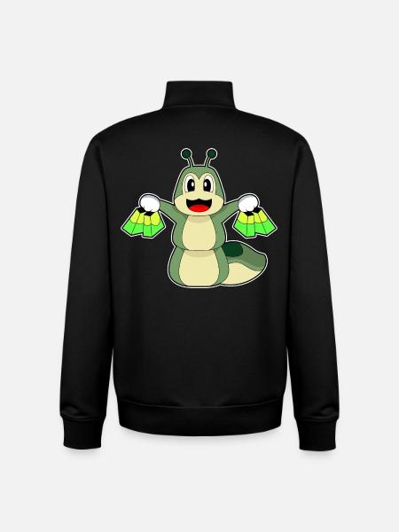 Caterpillar Shopping Bag - Unisex Organic Zip Sweatshirt by Stanley/Stella - black