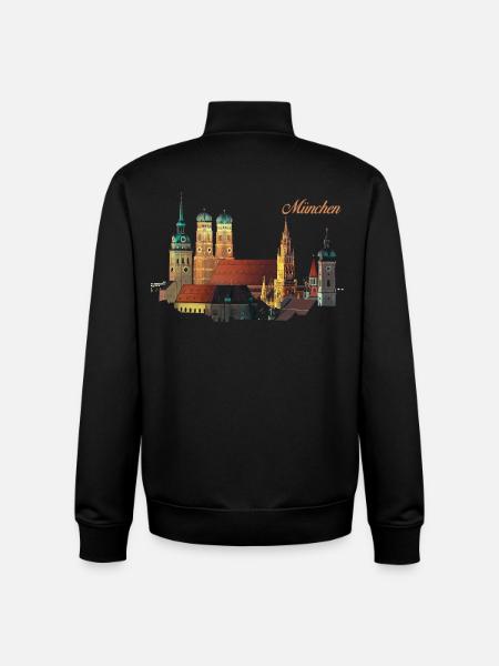 Munich - Sweat zippé unisexe en coton bio Stanley/Stella - noir
