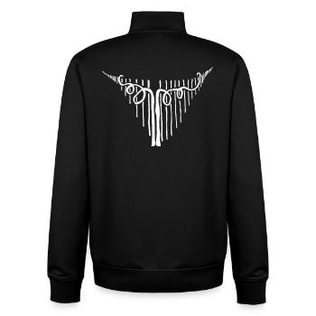 Einzel Stock Winzer - Unisex Organic Zip Sweatshirt von Stanley/Stella - Schwarz - Hinten - AI Model Male 185 light (185cm)