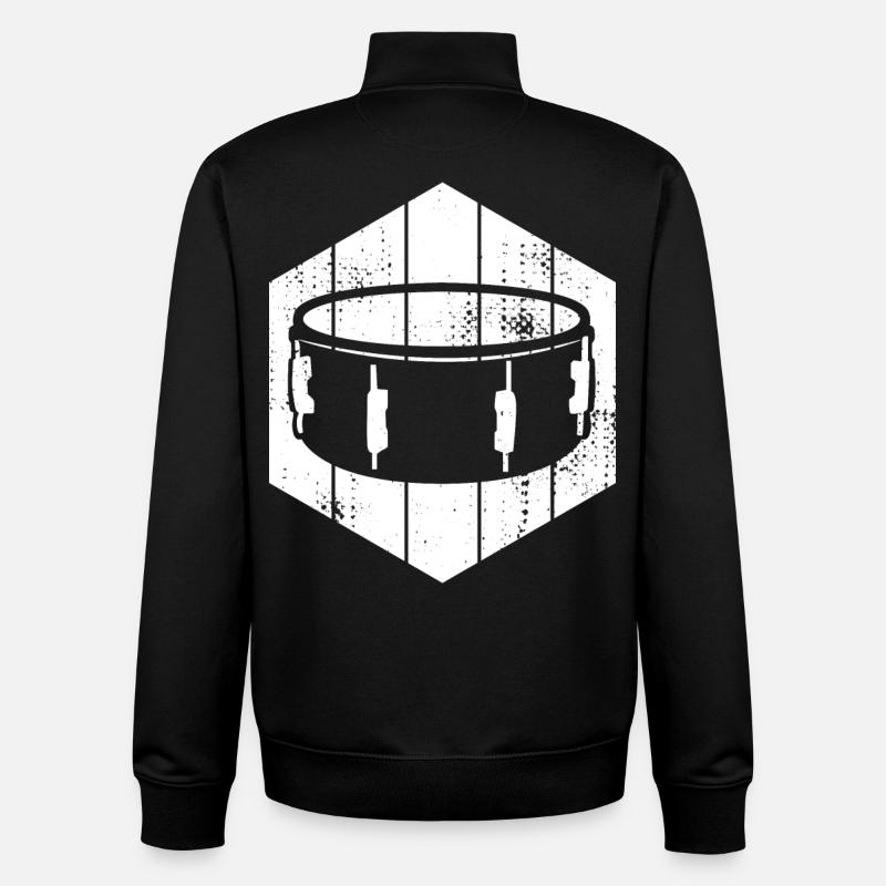 Kleine Trommel - Unisex Organic Zip Sweatshirt von Stanley/Stella - Schwarz