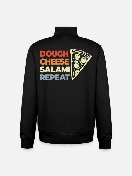 Lustiger Pizza Spruch - Unisex Organic Zip Sweatshirt von Stanley/Stella - Schwarz