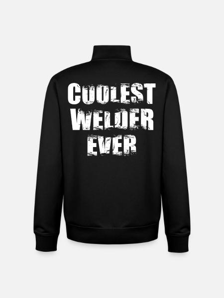 The coolest welder ever - Unisex Organic Zip Sweatshirt by Stanley/Stella - black