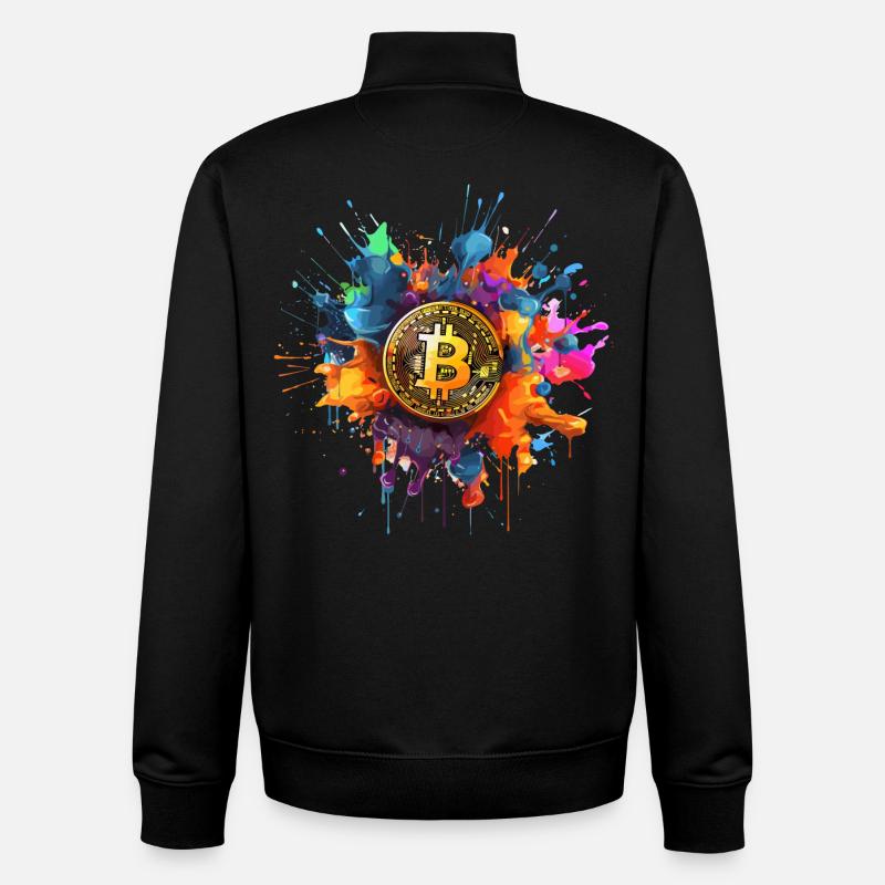 Bitcoin - Unisex Organic Zip Sweatshirt von Stanley/Stella - Schwarz