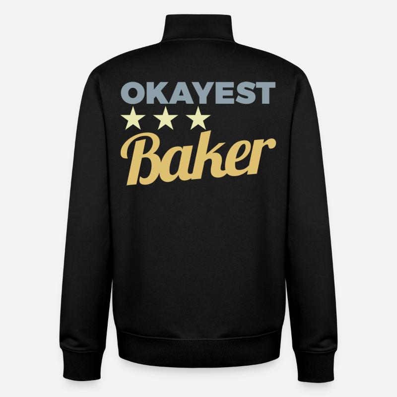 Durchschnittlicher Bäcker - Unisex Organic Zip Sweatshirt von Stanley/Stella - Schwarz