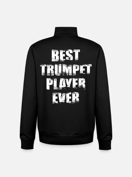 Best trumpeter of all time - Unisex Organic Zip Sweatshirt by Stanley/Stella - black
