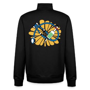 Arzt Job Vorgesetzter Beruf Erfolg Karriere - Unisex Organic Zip Sweatshirt von Stanley/Stella - Schwarz - Hinten - AI Model Male 185 light (185cm)