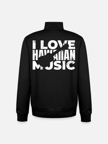 Ukulele Lover Saying - Unisex Organic Zip Sweatshirt by Stanley/Stella - black