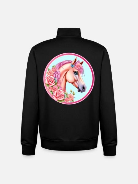 Majestic Rose Ross - Unisex Organic Zip Sweatshirt by Stanley/Stella - black