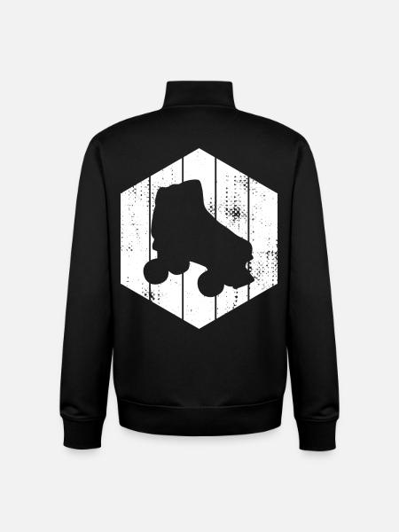 Roller Skates Sketch - Unisex Organic Zip Sweatshirt by Stanley/Stella - black