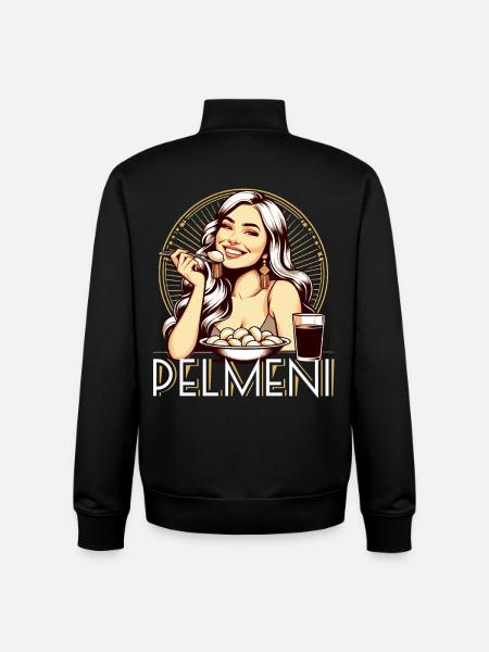 Pelmeni Yummy Gift - Unisex Organic Zip Sweatshirt by Stanley/Stella - black
