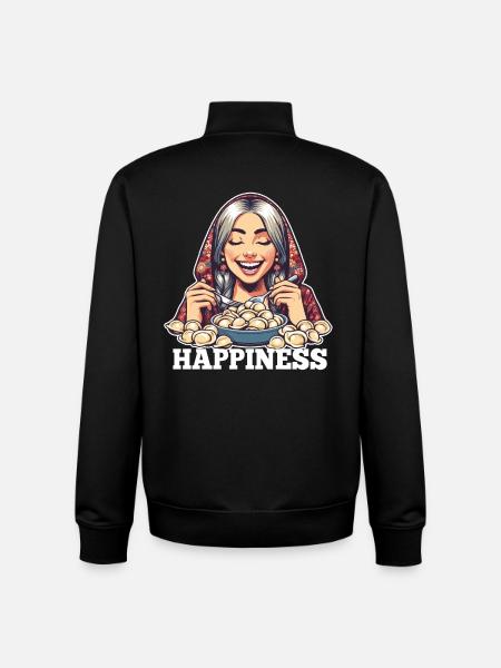 Pelmeni Lucky Gift - Unisex Organic Zip Sweatshirt by Stanley/Stella - black