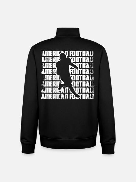 American Football Players - Unisex Organic Zip Sweatshirt by Stanley/Stella - black