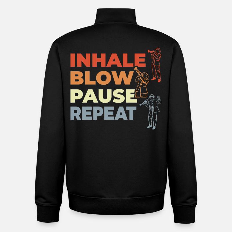 Trompeter Spruch - Unisex Organic Zip Sweatshirt von Stanley/Stella - Schwarz