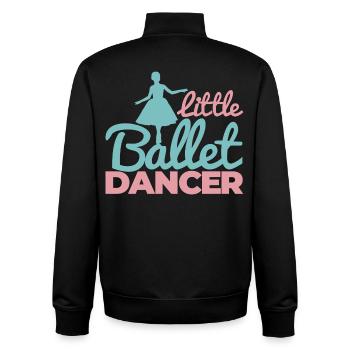 Ballerina Girl - Unisex Organic Zip Sweatshirt by Stanley/Stella - black - Back - AI Model Male 185 light (185cm)