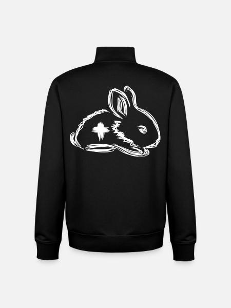 Veterinarian Rabbit - Unisex Organic Zip Sweatshirt by Stanley/Stella - black