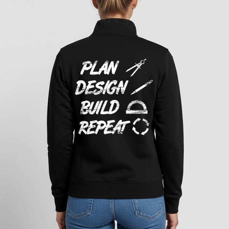Architect Routine Unisex Organic Zip Sweatshirt by Stanley/Stella