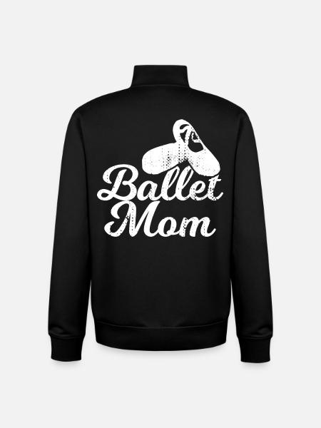 Maman de ballet - Sweat zippé unisexe en coton bio Stanley/Stella - noir