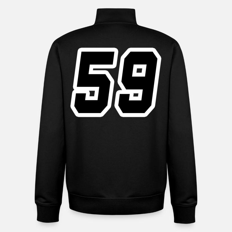 Nummer neunundfünfzig 59 - Unisex Organic Zip Sweatshirt von Stanley/Stella - Schwarz