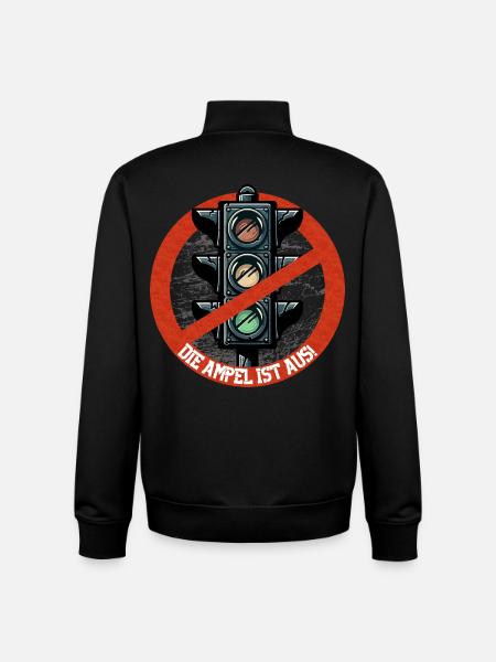 Die AMPEL ist AUS! - Unisex Organic Zip Sweatshirt von Stanley/Stella - Schwarz
