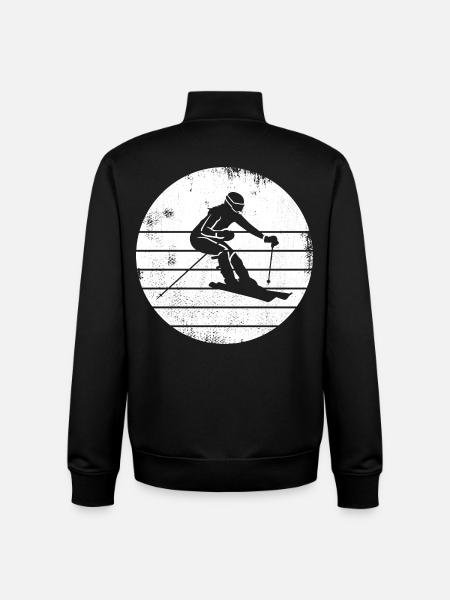 Skier - Unisex Organic Zip Sweatshirt by Stanley/Stella - black